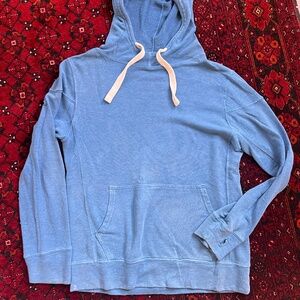 Jungmaven Maui Sweatshirt Mens Small Hemp Organic Cotton Pullover Hoodie. Blue
